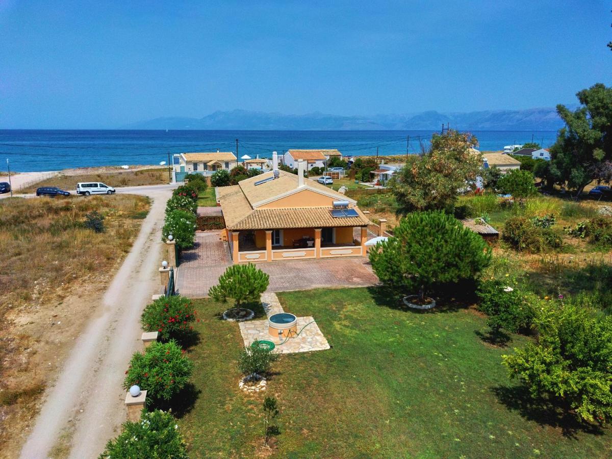 Drosia Beach House Almyros Corfu Almiros Beach Bagian luar foto