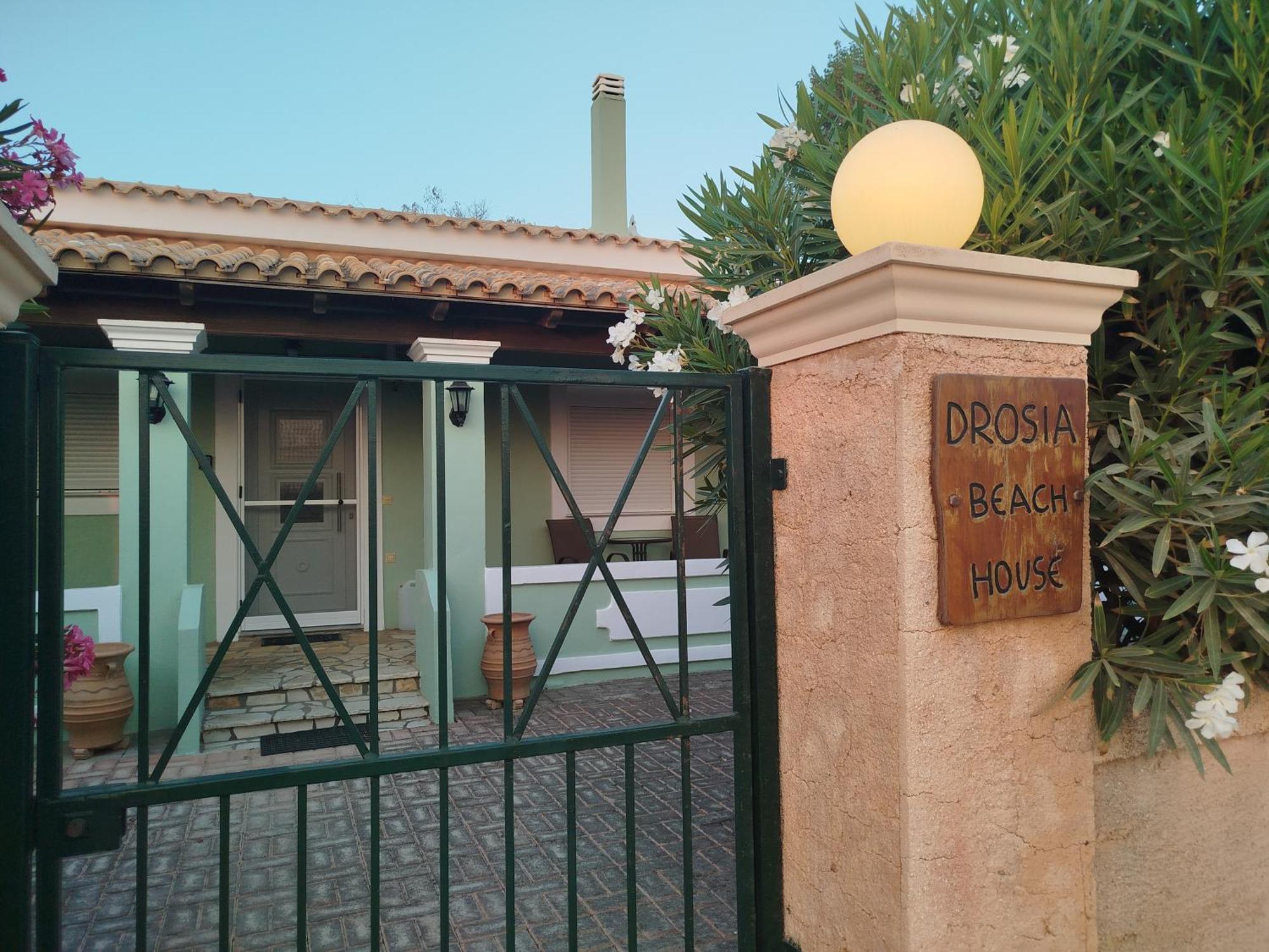 Drosia Beach House Almyros Corfu Almiros Beach Bagian luar foto